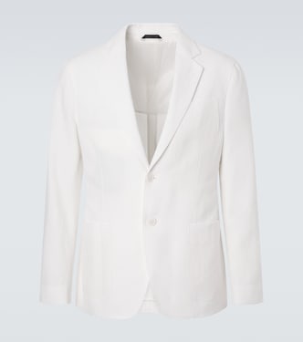 Upton linen canvas blazer | Giorgio Armani