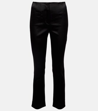 Schmale High-Rise-Hose Stila aus Satin | Veronica Beard