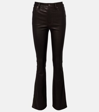 Pantalon bootcut Reboot Crop en cuir | Frame