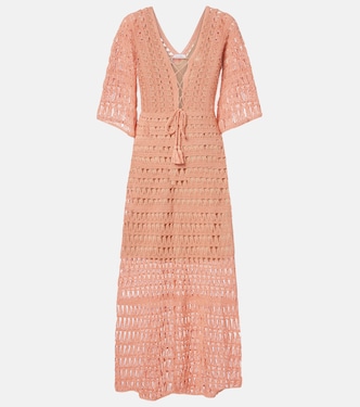 Crochet cotton midi dress | Anna Kosturova