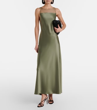 Satin gown in green - Polo Ralph Lauren | Mytheresa