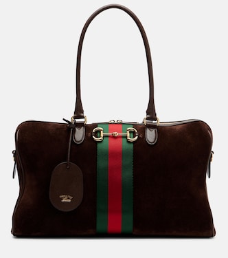 Gucci Borsetto Large suede duffel bag | Gucci