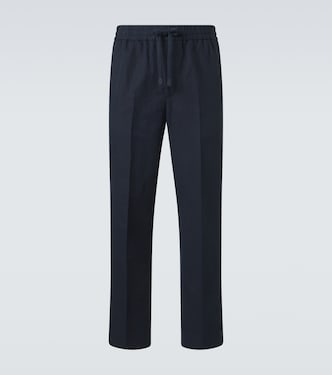 Linen and cotton straight pants | Brioni