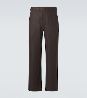 Linen straight pants | Bode