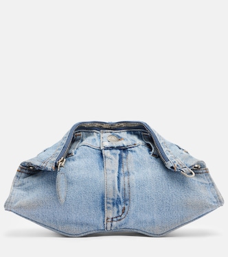 Schultertasche Manta Small aus Denim | McQueen