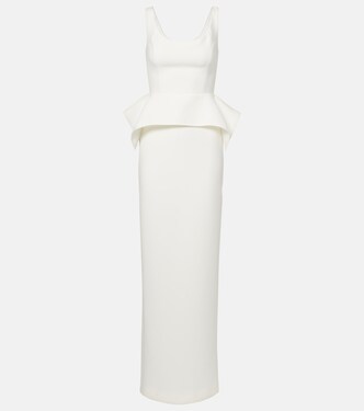 페플럼 크레이프 이브닝 가운 | Roland Mouret