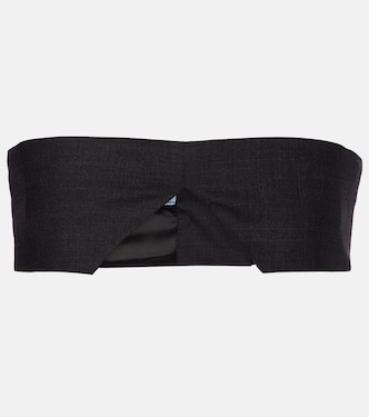 Wool bandeau top | Prada