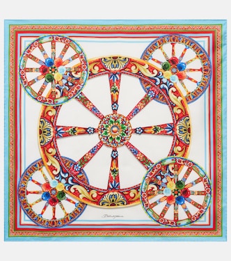 Foulard Carretto en soie | Dolce&Gabbana