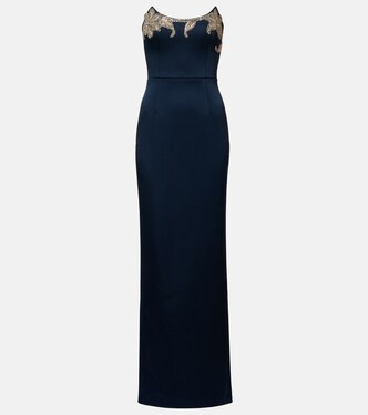 Lessa embellished satin bustier gown | Rebecca Vallance