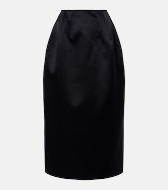 Gamin wool and silk maxi skirt | The Row