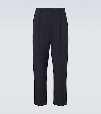 Tarek virgin wool straight pants | The Row