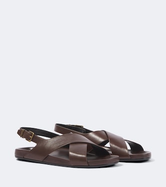Sandalen Helios Cassandre aus Leder | Saint Laurent