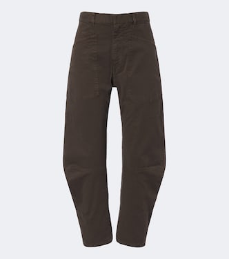 Pantaloni Shon barrel in twill di cotone | Nili Lotan