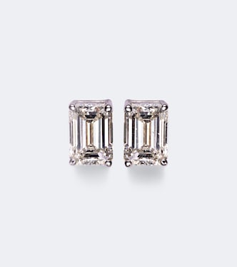 18kt white gold earrings with diamonds | Shay Jewelry