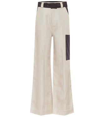 Pantalon ample en lin | Ganni