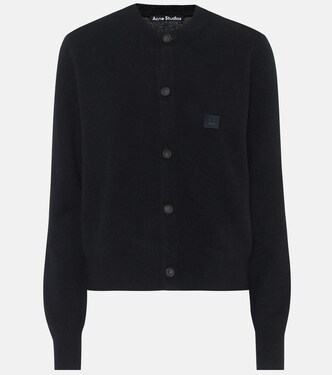 Face wool cardigan | Acne Studios
