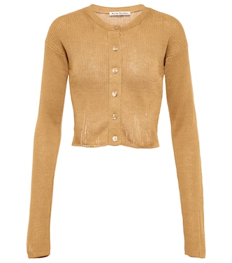 Distressed cropped cardigan | Acne Studios
