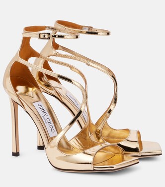 Azia 110 patent leather sandals | Jimmy Choo