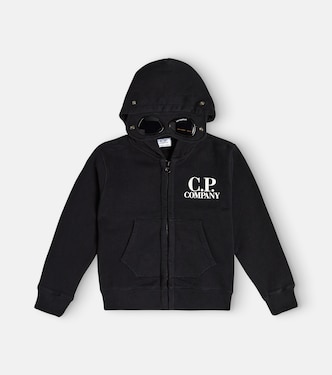 Goggle cotton jersey hoodie | C.P. Company Kids