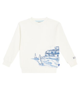 Printed cotton jersey sweatshirt | Scotch & Soda Kids