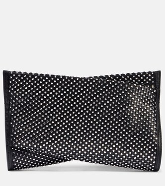 Loubitwist Small embellished leather clutch | Christian Louboutin