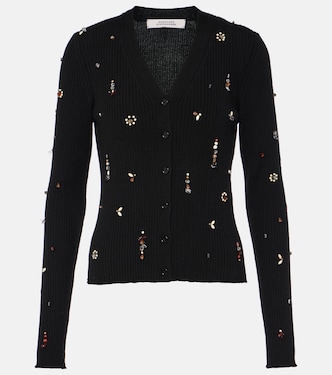 Embellished Merino embellished wool cardigan | Dorothee Schumacher