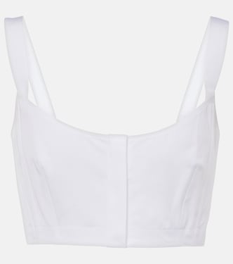 Top raccourci en coton | Alaïa