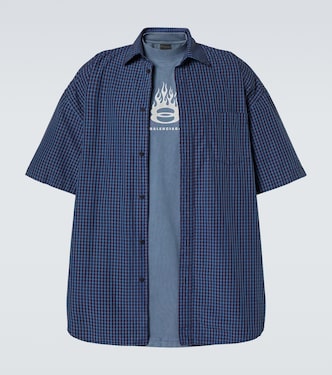 Logo layered cotton shirt | Balenciaga