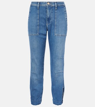 High-rise straight jeans | 7 For All Mankind