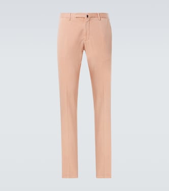 Cotton slim pants | Slowear