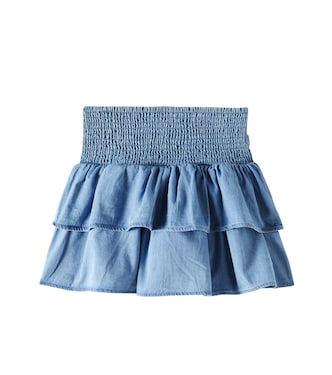 Bonita ruched cotton skirt | Molo