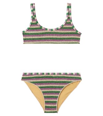Striped lamé bikini | Oséree Kids