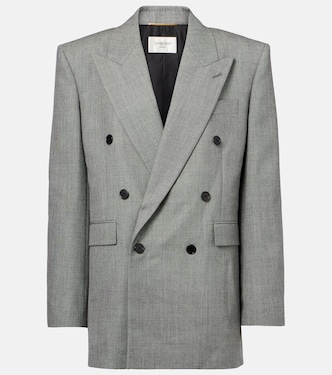 Double-breasted wool twill blazer | Saint Laurent