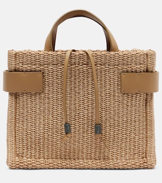 Essence Large raffia tote bag | Brunello Cucinelli