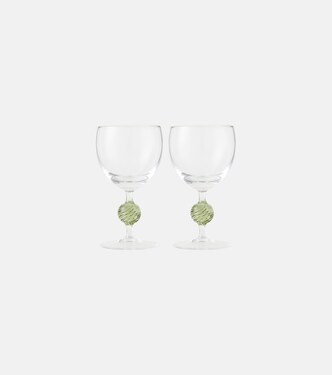 Demetra set of 2 white wine glasses | Cabana