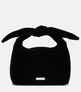 Bow Tie Small velvet tote bag | Aquazzura