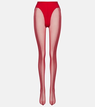 re/edit sheer tulle tights | Mugler