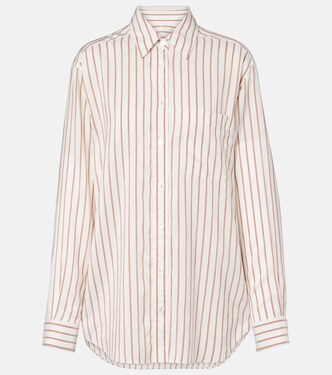 Gavina striped silk shirt | The Row