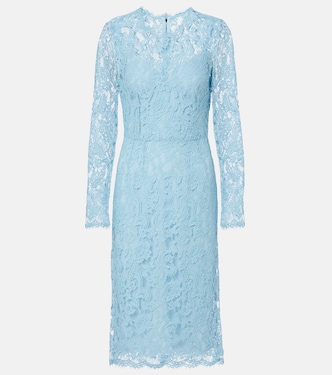 Cotton-blend lace cocktail dress | Dolce&Gabbana