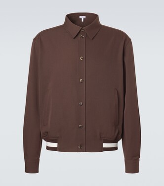 Wool gabardine blouson jacket | Loewe