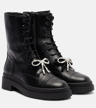 Botas con cordones Averi de piel con lazo | Jimmy Choo