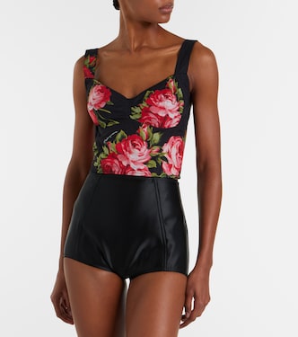 Satin micro shorts in black - Dolce Gabbana | Mytheresa