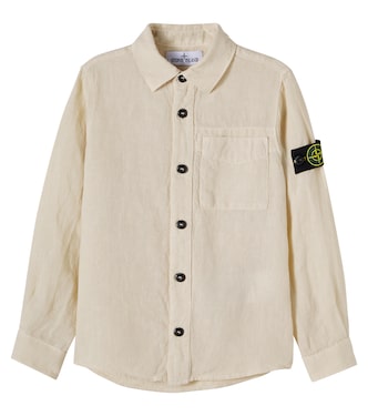 Compass linen shirt | Stone Island Junior