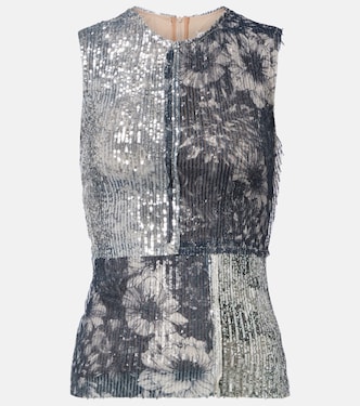 Sequined patchwork top | Maison Margiela
