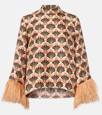 Top Make An Exit en sergé de soie | La DoubleJ