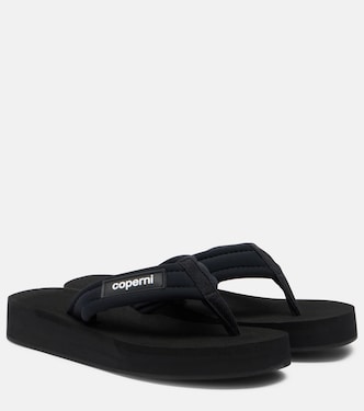 Logo platform thong sandals | Coperni