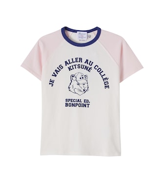 x Kitsuné Lulu printed cotton jersey T-shirt | Bonpoint