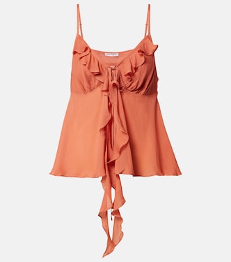 Maja ruffled chiffon top | Poupette St Barth