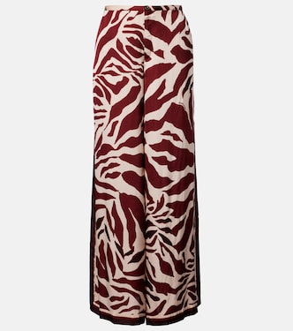 Clea animal-print palazzo pants | Poupette St Barth