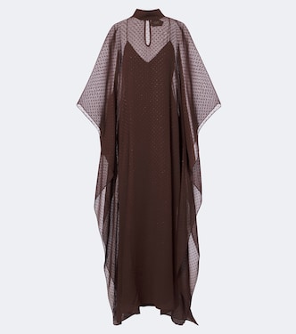 Muscat silk crêpe fil coupé kaftan | Taller Marmo